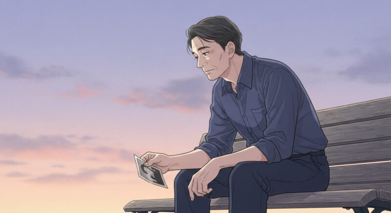 元恋人との思い出を振り返る男性の繊細