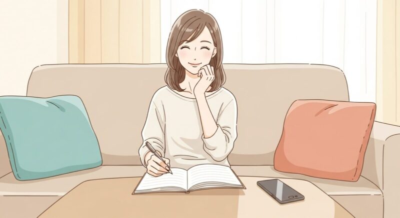 自分の変化と成功体験を振り返る日本人女性