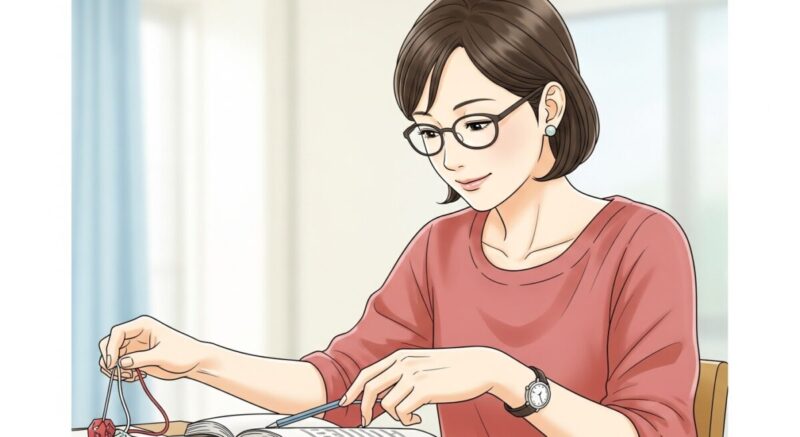 趣味や読書に没頭し、自分自身と向き合う大人の女性の優しい風景