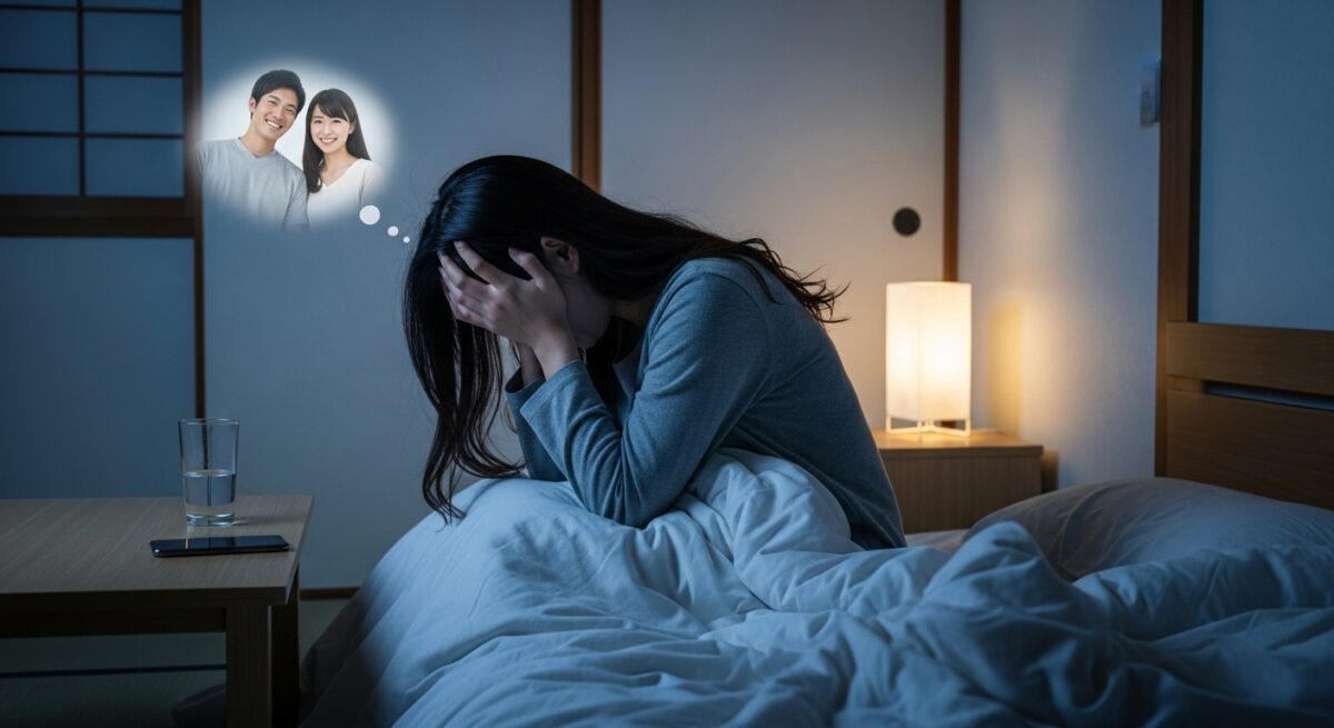 元彼に新しい彼女が現れる夢を見て動揺する日本人女性