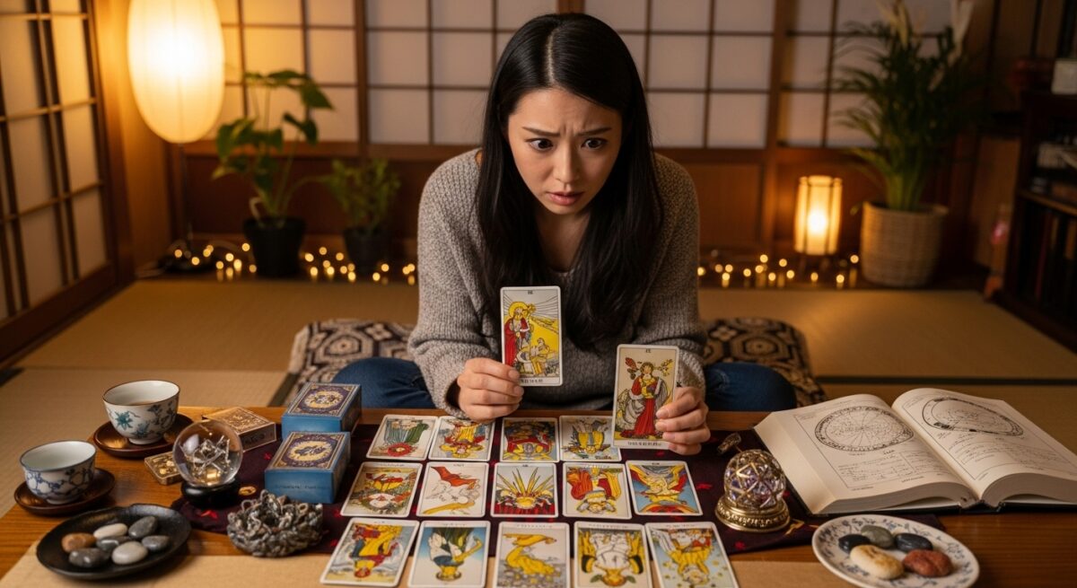占いを通じて元彼に新しい彼女がいるかどうかを考える日本人女性