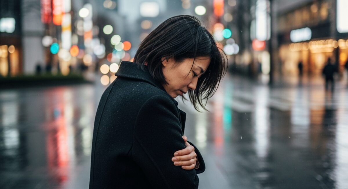 別れを願う切ない気持ちを抱えながらも前を向こうとする大人の日本人女性