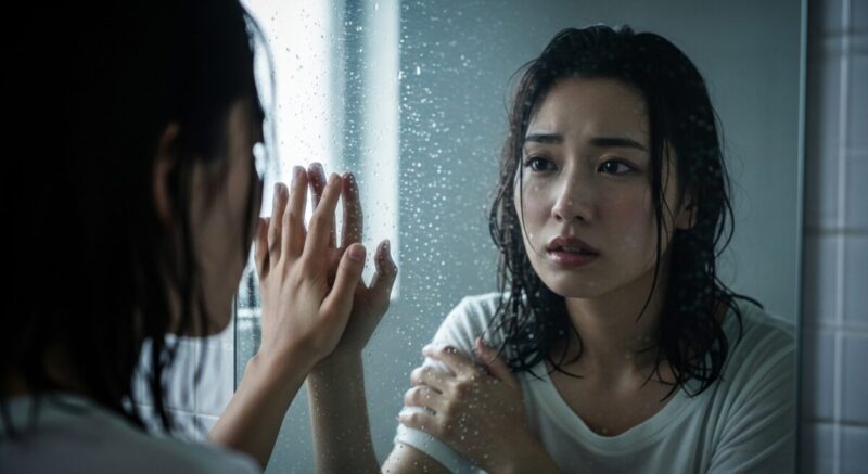 嫉妬と痛みに揺れる心を抱えながら、自分を見つめ直す女性