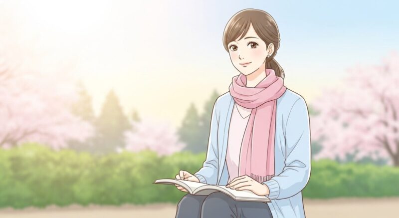 未来に向かって前向きな表情を見せる日本人女性