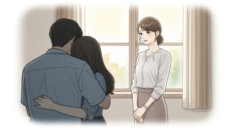 浮気された女性