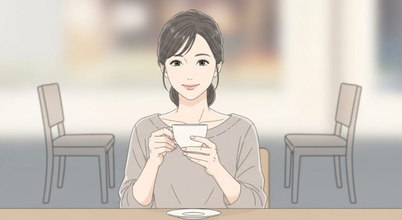 浮気を乗り越え、穏やかにパートナーと過ごす未来を思い描く日本人女性